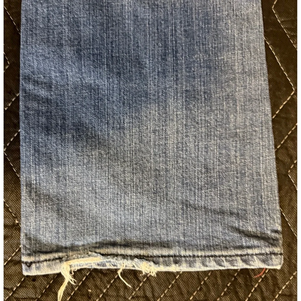 Gap 1969 Boot Cut Jeans Women's Size 12A Blue Stretch Denim Medium Wash Frayed